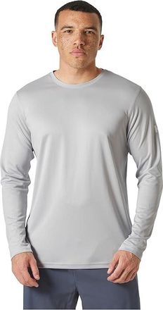 Helly Hansen HH Tech Crew Long Sleeve 2.0 Mens Clothing Grey Fog : 2XL, Polyester