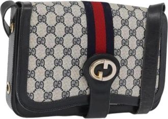 Gucci Pre-owned Vintage PVC GG Canvas Schoudertas - Dames - Vintage Schoudertas - Veelkleurig - ONE Size - Leer - Vintage