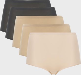 Chantelle 5-Pack Soft-Stretch Full Bikini Briefs