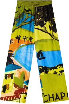 Fab By Fabienne Chapot Brent Broek - Dames - Wijde Broeken - Veelkleurig - XS - Leer - Broeken
