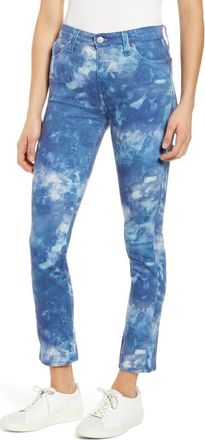 AG - Adriano Goldschmied Mari High Waist Slim Straight Leg Jeans in Abstract Tiedye at Nordstrom Rack, Size 23