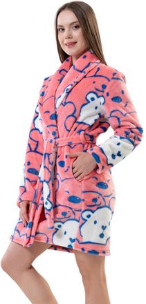 OEM Bata Corta Y Gruesa Para Mujer Con Ositos De Peluche, Talla L