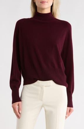Vince Wool Cashmere Blend Turtleneck in Cherry Night at Nordstrom Rack, Size Small
