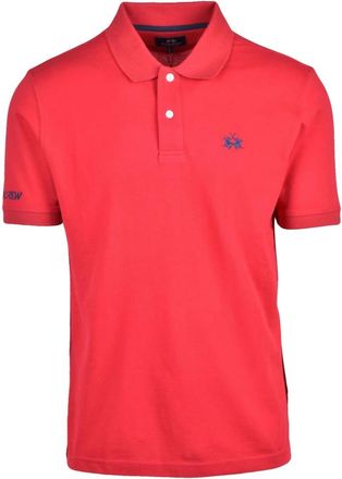 La Martina Tops, Heren, Rood, 3Xl, Katoen, Polo