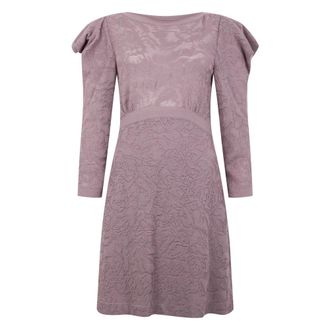 Alberta Ferretti Kleedjes, Dames, Roze, S, Wol, Elegante roze jurk met lange mouwen