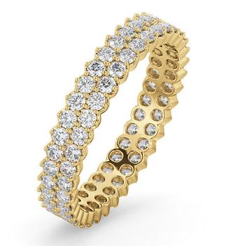 The Diamond Store Jasmine Lab Diamond Pave Eternity Ring 1.00ct G/VS in 18K Gold