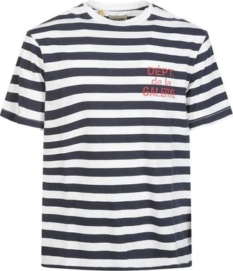 Gallery Dept. T-shirt girocollo a righe - Bianco