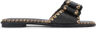Kurt Geiger Womens Robbie Slim Sandals - Black Fabric - Size UK 7