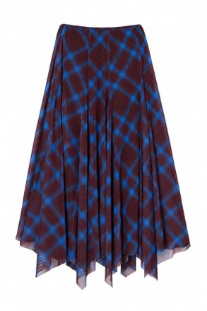 Trendyol Modest Dames Geruit Maxi Asymmetrisch Modest Rokken