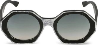 Kàdor Occhiali da sole Kaorle ottagonali - Nero