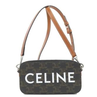Celine Pre-owned Cross Body Bags, female, Brown, Size: ONE SIZE Pre-owned Plastic celine-bags