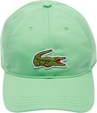 Lacoste Groene Big Croco Pet - Heren - Petten - Groen - ONE Size - Accessoires