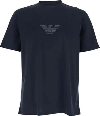 Emporio Armani Mb 561 Navy Eagle Logo - Heren - T-shirts - Blauw - XL - Tops