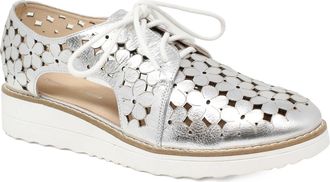 Django & Juliette Womens otay Shoes In Silver Leather