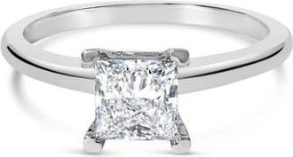 House of Brilliance 14K White Gold 1.0 Cttw Lab-Grown Diamond Engagement Ring at Nordstrom, Size 8