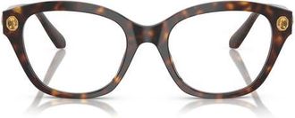 Swarovski 53mm Pillow Optical Glasses in Havana at Nordstrom