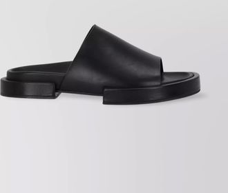 Ann Demeulemeester wide strap open toe flat sole mules