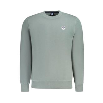 North Sails Hoodies & sweatvesten, Heren, Groen, M, Katoen, Groene Katoenen Trui