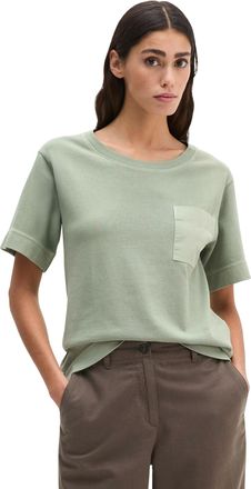 Marc O'Polo T-Shirt MARC OPOLO, Damen, Gr. XS, fresh sage, Jersey, Obermaterial: 100% Baumwolle, loose fit normal, tiefer Rundhals, Shirts T-Shirt, loose fit mit 