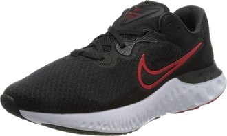 Nike Mens Renew Run 2 Shoe, Black Univ Red Dk Smoke Grey White, 7.5 UK