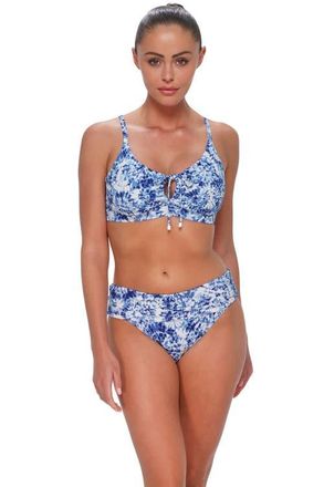 Sunsets Kauai Keyhole Bikini Swimsuit Top - D Cup in Island Ink Rib at Nordstrom, Size 38