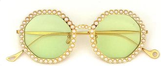 Eyepetizer Gatsby Jordan Zonnebril - Dames - Zonnebrillen - Geel - 46 MM - Accessoires
