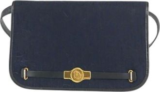 Dior Pre-owned Cross Body Bags, female, Blue, Size: ONE SIZE Pre-owned Canvas dior-bags