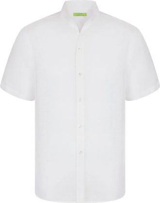 Shanghai Tang Camicia bicolore - Bianco