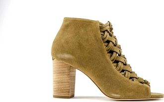 Michael Kors Desert Westley Bootie - Dames - Sandalen met hakken - Beige - 35 EU - Schoenen