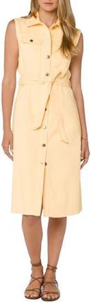 Velvet Heart Denim Button-Up Midi Dress in Chamomile at Nordstrom Rack, Size X-Large