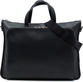 Loewe Pre-owned Loewe Leather Anagram Briefcase Unisex CLJLYW3K0N2BV4S8