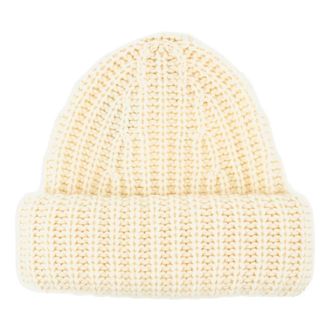 Lisa Yang Stockholm Beanie - Dames - Hoeden - Wit - S - Kasjmier - Accessoires