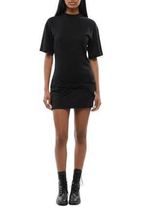 Off-white Black Crew Neck Mini Dress