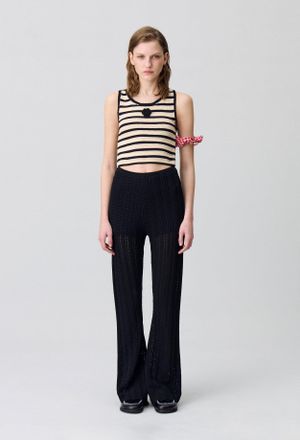 Claudie Pierlot Pantalon fluide crochet