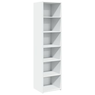 vidaXL Credenza Bianca 45x41x185 Cm In Legno Multistrato - Vidaxl