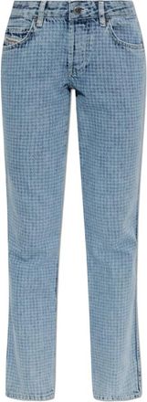 Diesel 1992 D-Jiann-S1 Jeans - Dames - Cropped Jeans - Blauw - W25 L32 - Katoen - Jeans