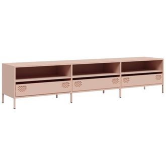 Berkfield Home TV Cabinet Pink 202x39x43.5 cm Cold-rolled Steel