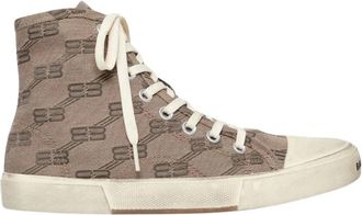 Balenciaga Monogram Logo Hi-Top Sneakers - Heren - Sneakers - Bruin - 43 EU - Schoenen