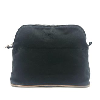 Herm&egrave;s Bolide Black Cotton Pouch (Pre-Owned)