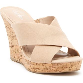 Charles by Charles David Latrice Wedge Sandal in Nude-Ms at Nordstrom Rack, Size 6.5