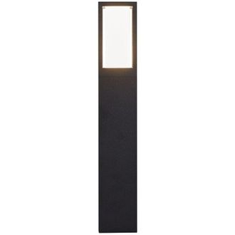 Searchlight Paletto Da Esterno Moderno Viale Alluminio Nero Policarbonato 1 Luce Gu10 45Cm