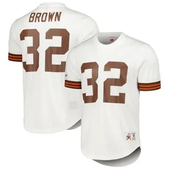 Mitchell & Ness Mens Mitchell & Ness Jim Brown White Cleveland Browns Retired Player Name & Number Mesh Top at Nordstrom, Size X-Large