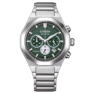 Citizen Zenshin Senkei Mens Silver Watch CA4691-59X Titanium - One Size