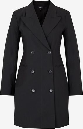 Theory Zweireihiges Mini-Blazerkleid aus Wolle