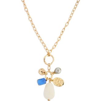 Saachi Charm Pendant Necklace in Gold Multi at Nordstrom Rack