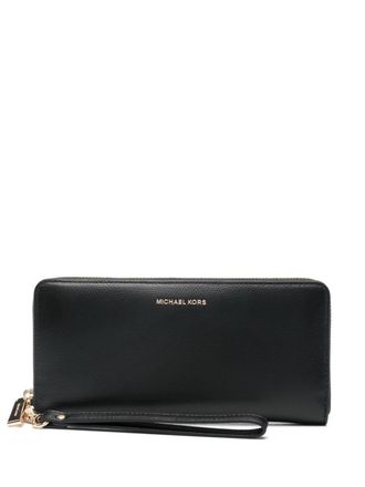 Michael Kors logo-lettering wallet - Black