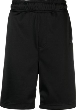 Lanvin logo-embroidered track shorts - men - Cotton/Polyamide/Polyester - L - Black