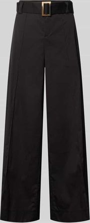 M.A.C Wide Leg Hose mit G&uuml;rtel Modell Carletta in Black, Gr&ouml;&szlig;e 36