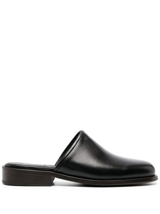 Christophe Lemaire square-toe 35mm mules - Black