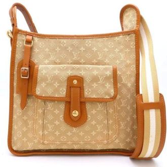 Louis Vuitton Pre-owned Cross Body Bags, female, Beige, Size: ONE SIZE Pre-owned Vintage Canvas Cross Body Bag